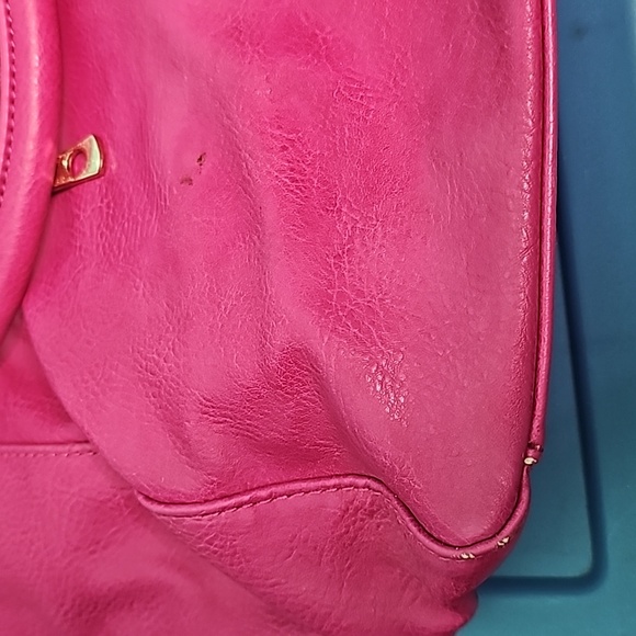 Michael Kors Pink and white striped purse - Picture 10 of 12